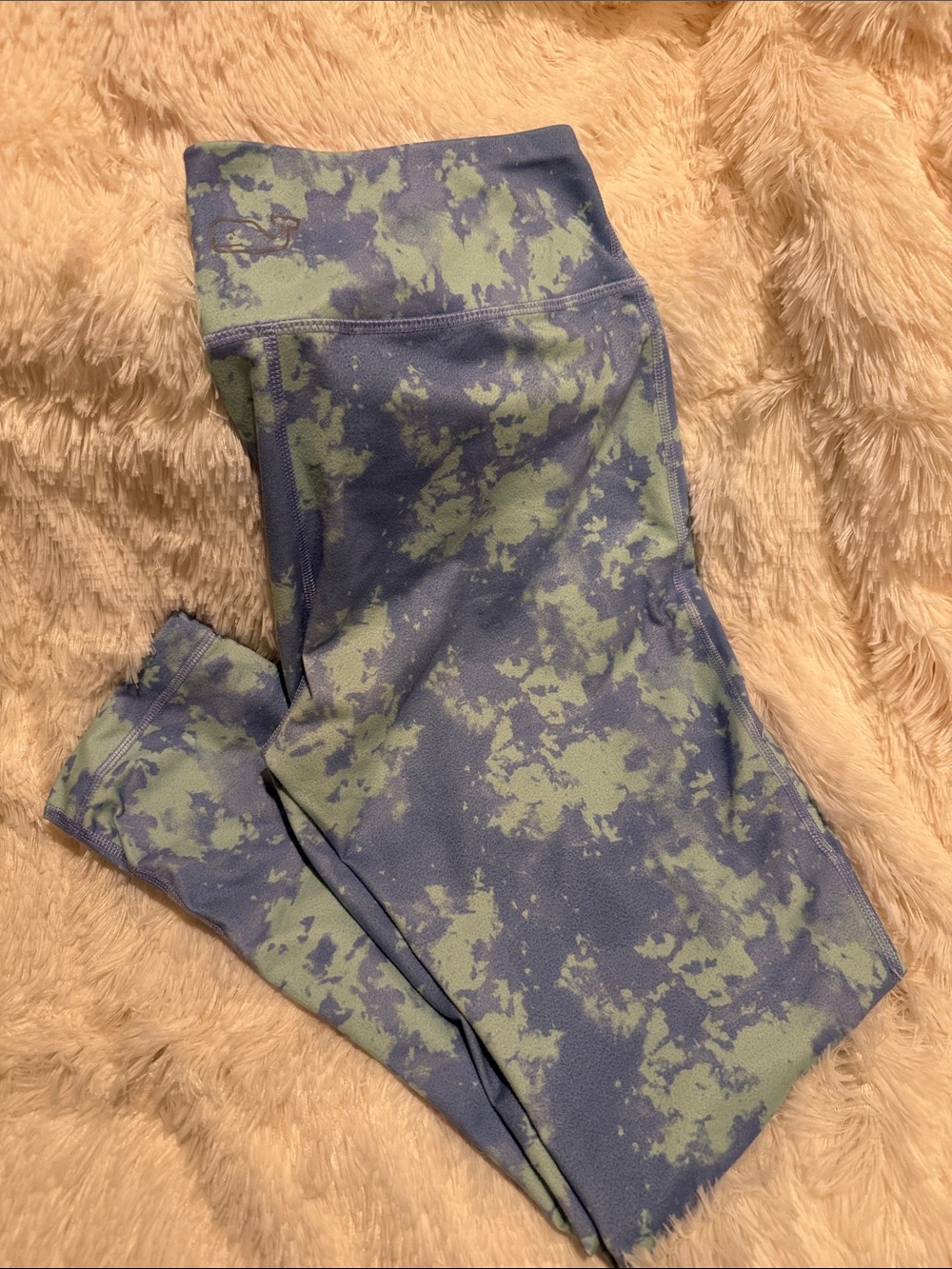 Vineyard Vines Blue and Green Print Leggings